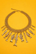 COLAR CARDUME DOURADO